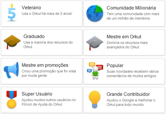Imagem relacionada a Orkut adiciona selos colecionáveis aos perfis dos usuários