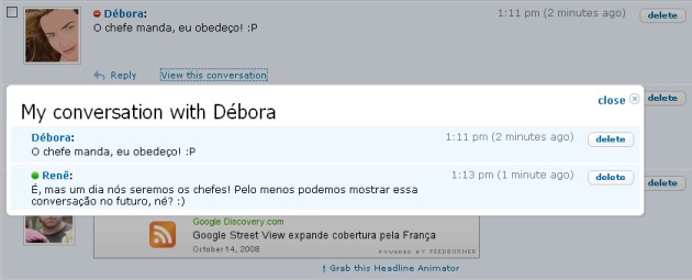 orkutconversacao Imagem relacionada a Orkut exibe recados em formato de conversação