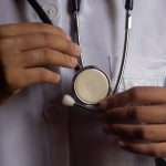 stethoscope in doctor hands