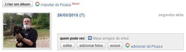 Imagem relacionada a Orkut ganha importação de fotos do Picasa Web