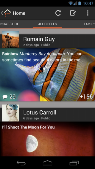 Imagem relacionada a Novo aplicativo do Google+ chega ao Android