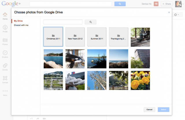 Imagem relacionada a Google+ ganha integração com o Google Drive