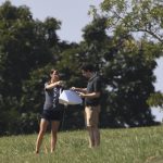 Imagem relacionada a Fotos mostram drone do Google entregando burritos