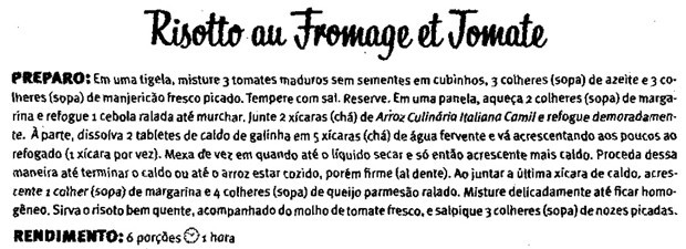 Imagem relacionada a Receita de risoto em processo contra o Google