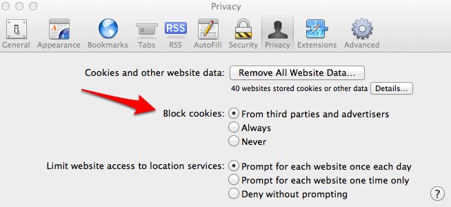safari-preferences Imagem relacionada a Google monitorou os usuários do Safari