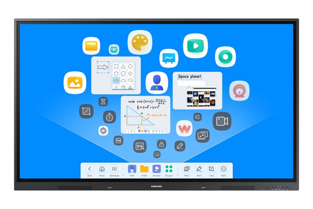 Imagem relacionada a Samsung inova com novo display Android para ambiente educacional