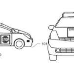 Imagem relacionada a Patente do Google mostra que carros autônomos poderão interagir com pedestres