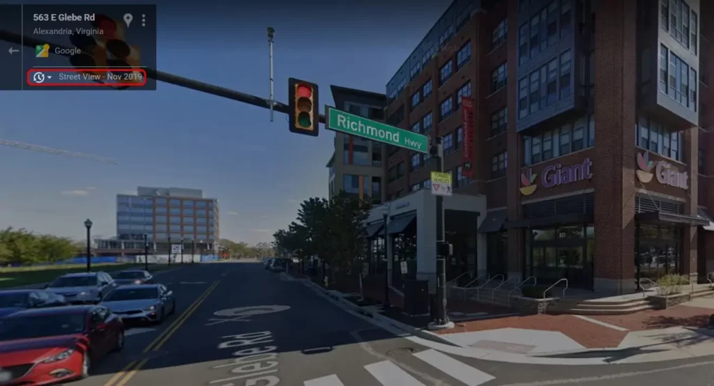 Imagem relacionada a Como ver fotos mais antigas do Street View do Google Maps