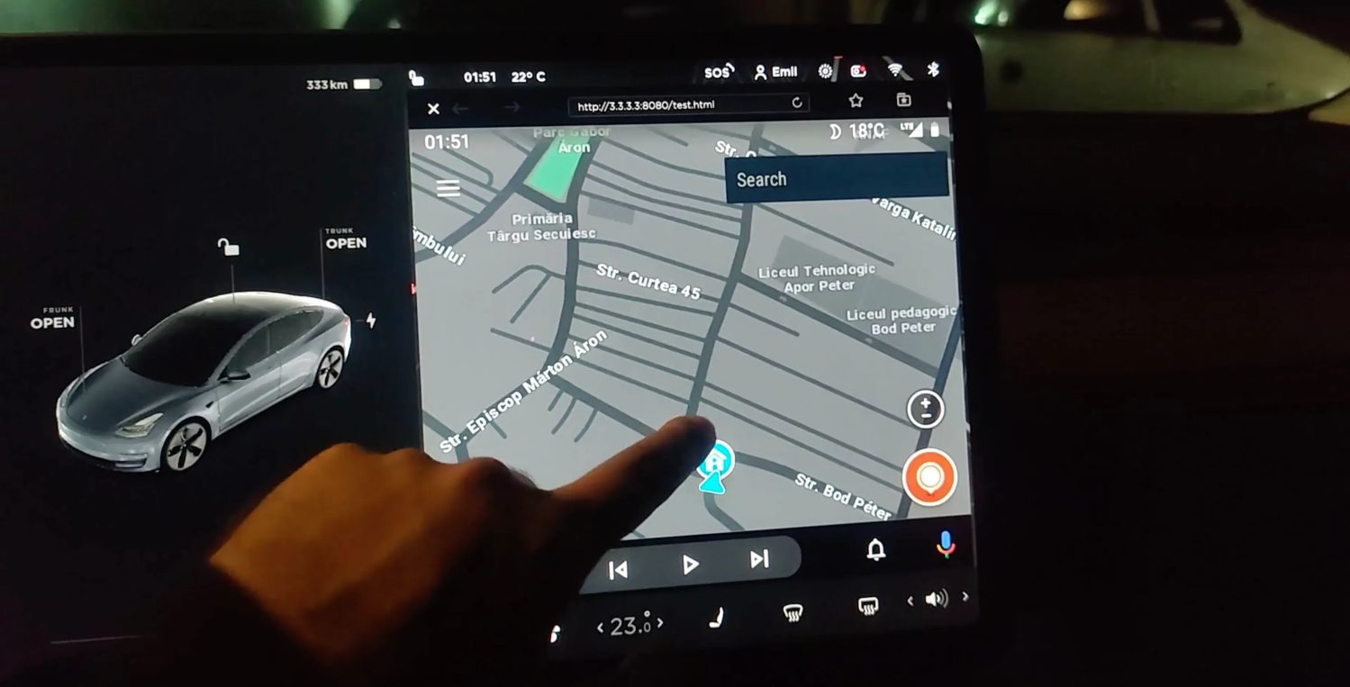 Imagem relacionada a Android Auto agora funciona em veículos Tesla por meio do navegador