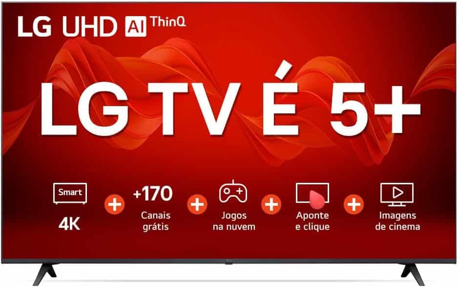 Imagem relacionada a Oferta: TV LG 4K de 50 pol. com Google Assist. pelo menor preço histórico na Amazon