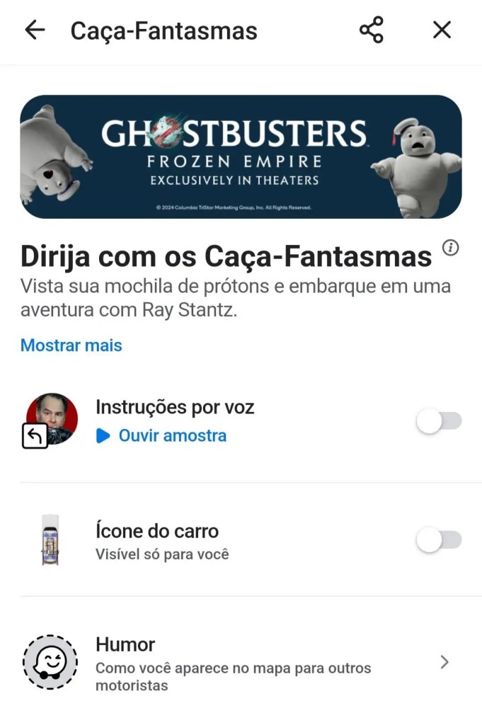 Imagem relacionada a Waze se une aos Caça-Fantasmas para uma experiência de direção sobrenatural